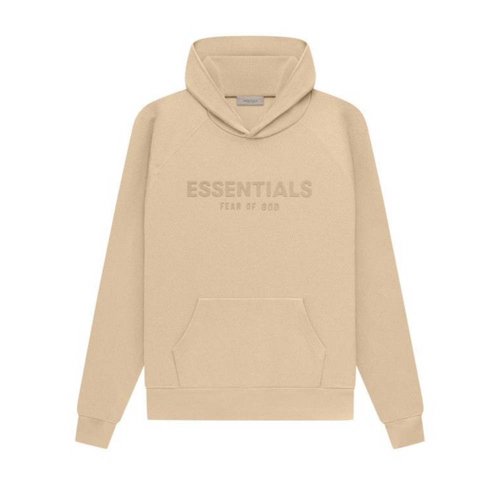 Fear of God Essentials Waffle Raglan hoodie ‘Sand’